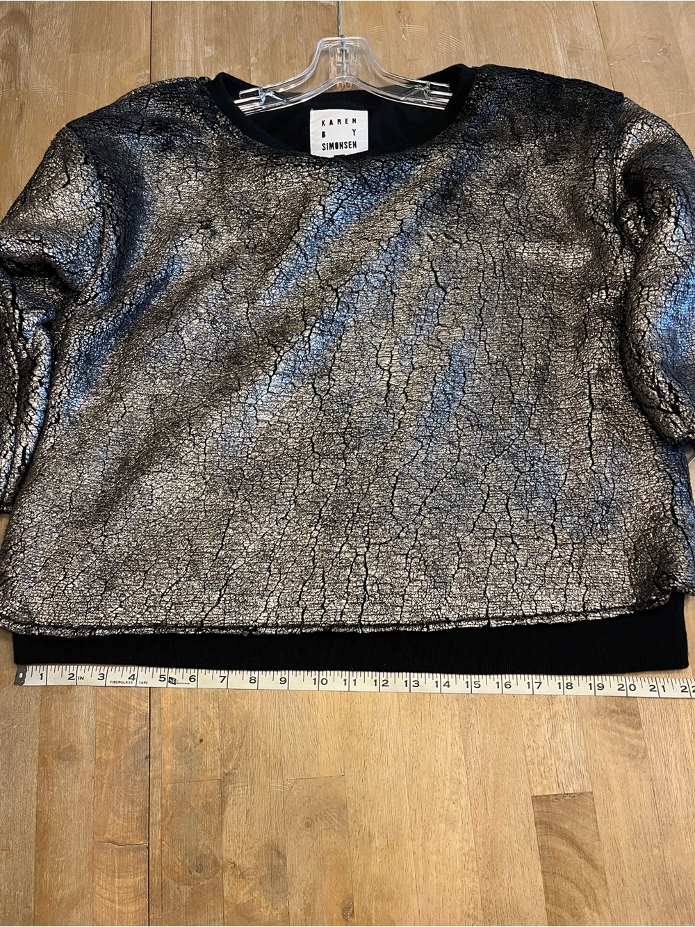 Karen By Simonsen Demeur Gold Metallic Sweater - Picture 11 of 12